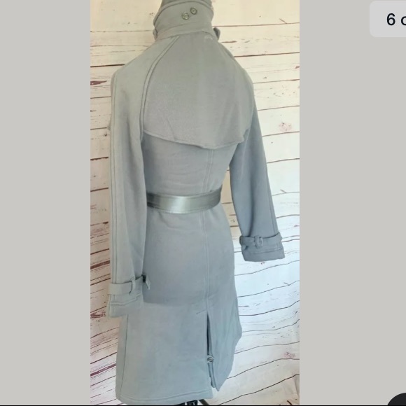 NEW EMB Silk Trimmed Military Style Coat Jacket - Picture 5 of 9